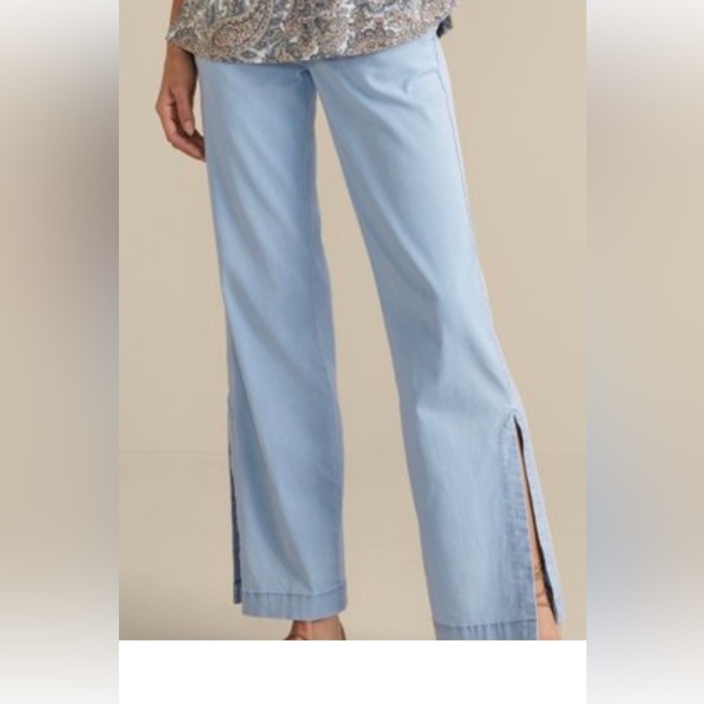 Soft Surroundings Light Blue Wide Leg Jeans/Pants Medium NWT $99